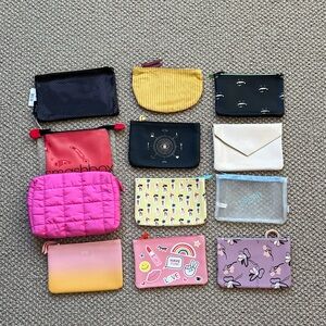 Colorful Makeup/ Accessory Pouch Set